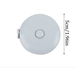 Cinta métrica retráctil azul pastel