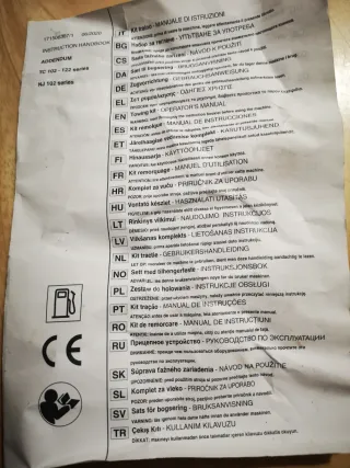 Enganche de tractor cortacésped Honda