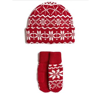 Conjunto Gorro y Manoplas Jacquard Niños