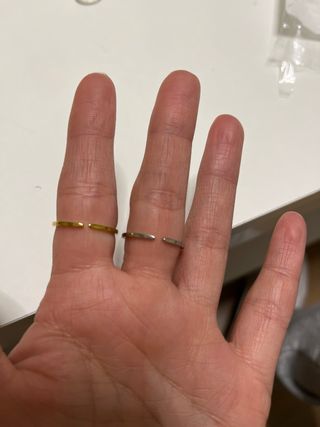 Anillos Nudo de Bruja Acero ajustables