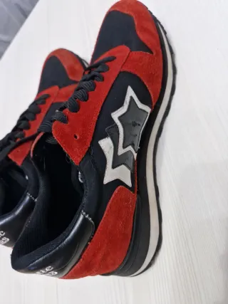 Scarpe Atlantic Stars rosse e nere