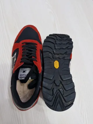 Scarpe Atlantic Stars rosse e nere