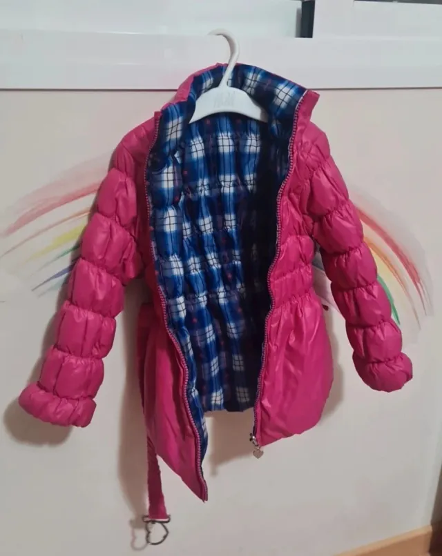 Chaquetón plumas Charanga reversible niña