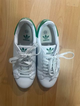 Zapatillas Adidas Blancas y Verdes