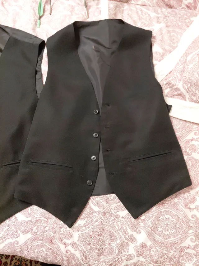 2 Chalecos negros camarero Talla L y XXL
