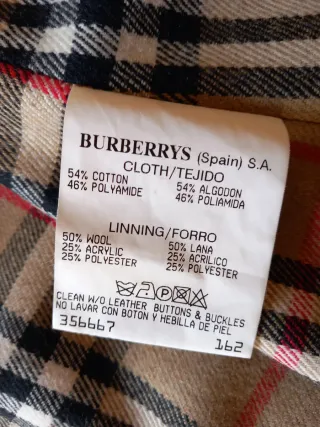 Gabardina Burberry Mujer Talla L