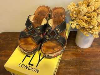 Sandalias Fly London Mujer Talla 40 Negras