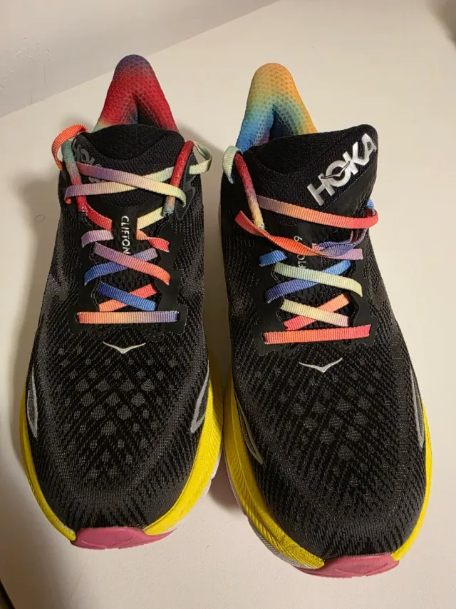 Scarpe Hoka Clifton 9 nere multicolor