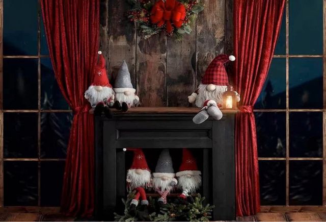 Fundo de Natal com Gnomos