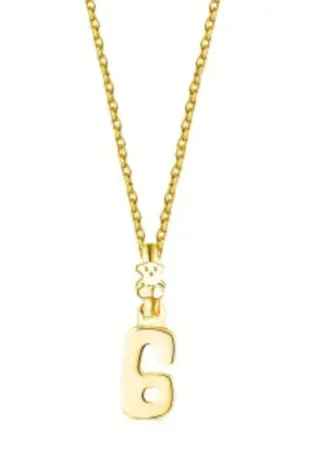 Colgante Tous Número 6 Oro