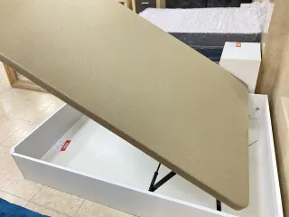 Canapé 135*190 BLANCO - CAMA CON ALMACENAMIENTO
