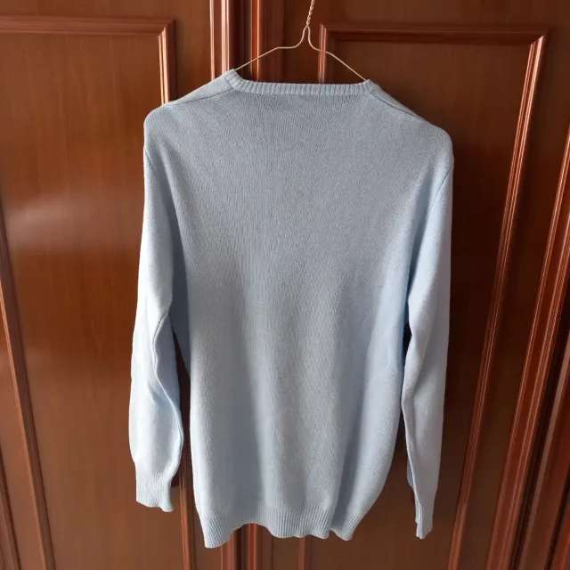 Maglia uomo BON JEANS V-neck celeste