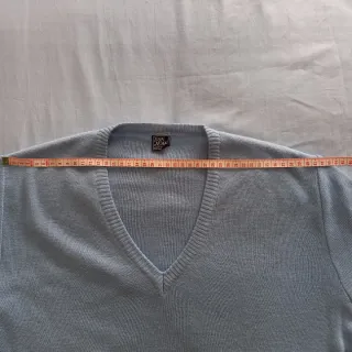 Maglia uomo BON JEANS V-neck celeste