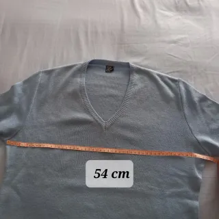 Maglia uomo BON JEANS V-neck celeste