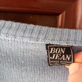 Maglia uomo BON JEANS V-neck celeste