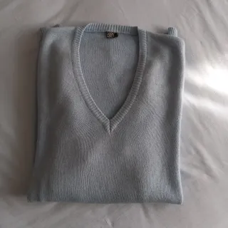 Maglia uomo BON JEANS V-neck celeste