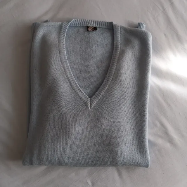 Maglia uomo BON JEANS V-neck celeste