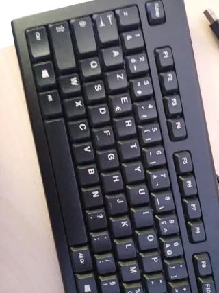 Teclado QWERTY Francés Negro