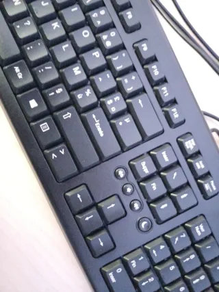 Teclado QWERTY Francés Negro