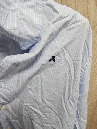 Camisa Scalpers Rayas Azul y Blanco