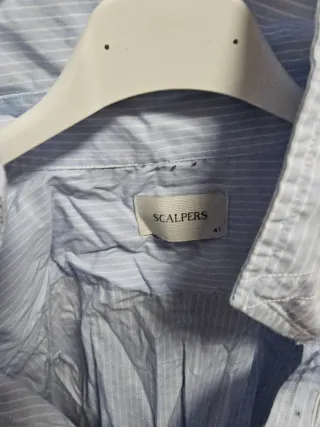 Camisa Scalpers Rayas Azul y Blanco