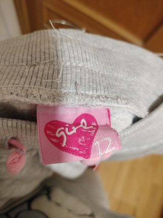 Pantalón chándal gris niña