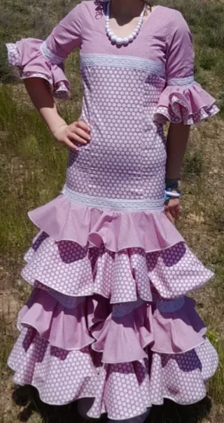 Vestido Flamenca Niña Talla 12