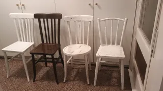 Conjunto 4 Sillas Madera