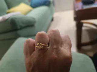 Anillo Oro 18k Serpiente