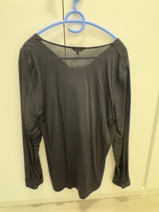 Blusa Massimo Dutti Negra Talla