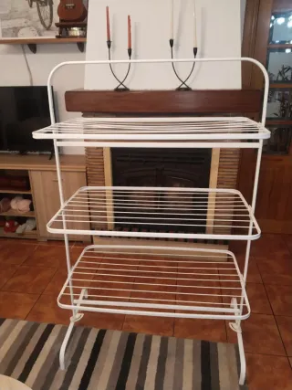 Tendedero 3 plantas plegable blanco