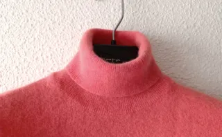 Jersey Zara cuello alto rosa salmón Talla S-XS