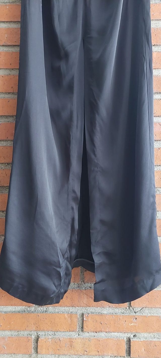 Vestido largo Uterqüe negro talla S