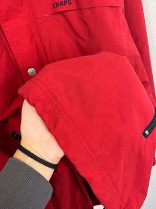 Cortavientos CHAPS Retro 2000s Oversize Rojo