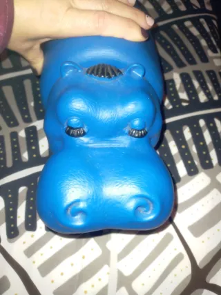 Hipopótamo azul vintage