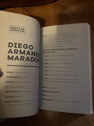 Libro Diego Maradona Gazzetta, nuovo