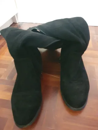 Botas altas negras mujer