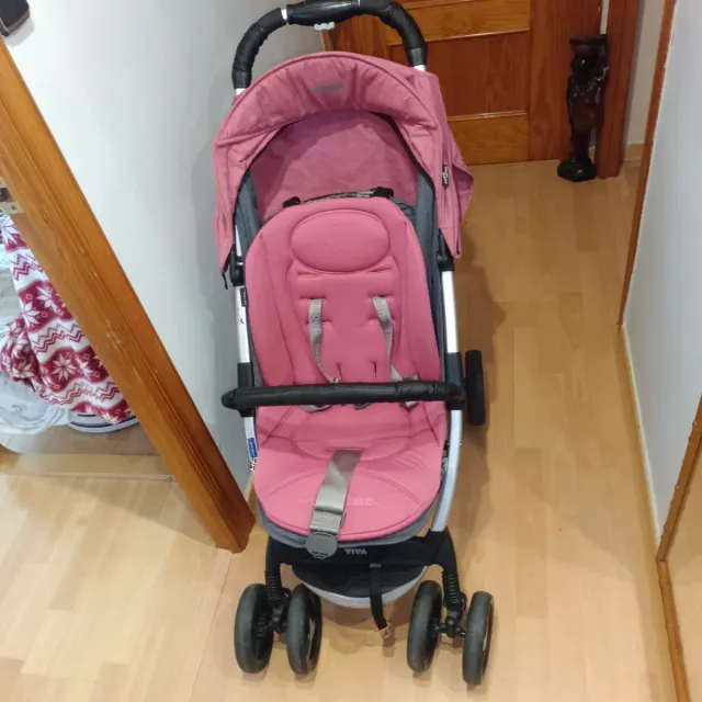 Carro de paseo rosa