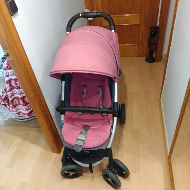 Carro de paseo rosa