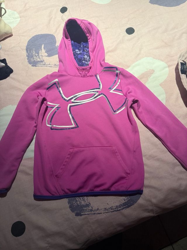 Sudadera Under Armour niña rosa y morada