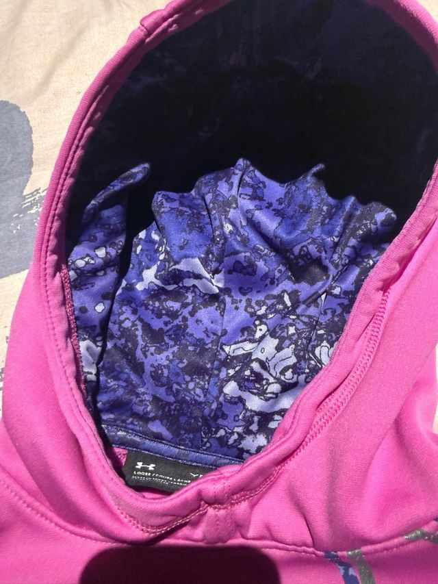 Sudadera Under Armour niña rosa y morada
