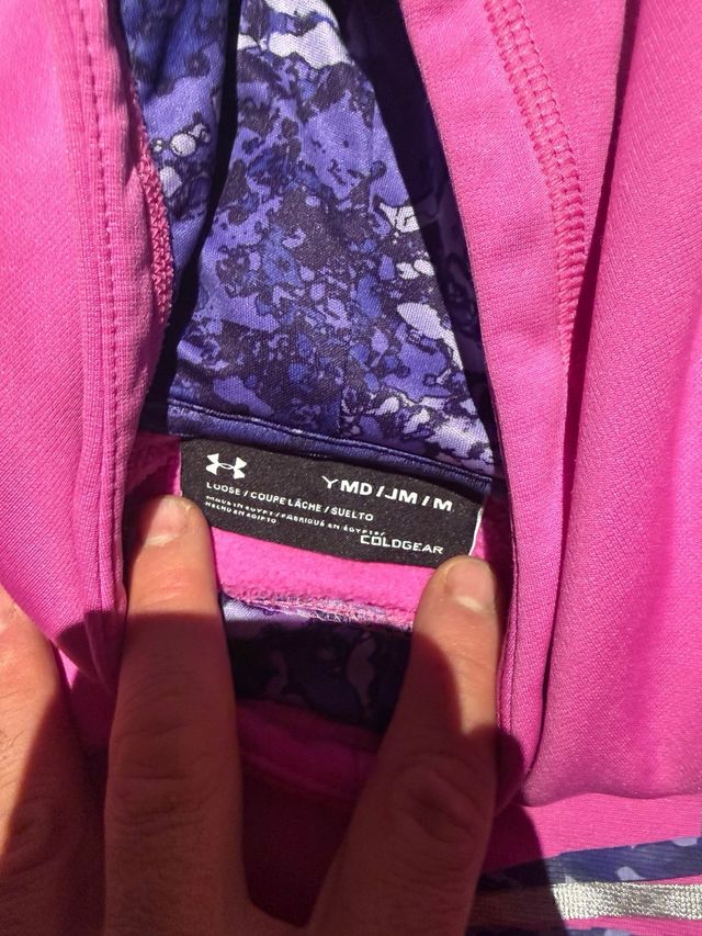 Sudadera Under Armour niña rosa y morada