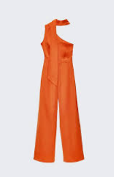 Mono Uterqüe hombro asimétrico naranja