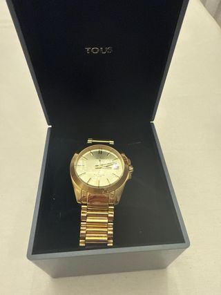 Reloj Tous Original Dorado Caja