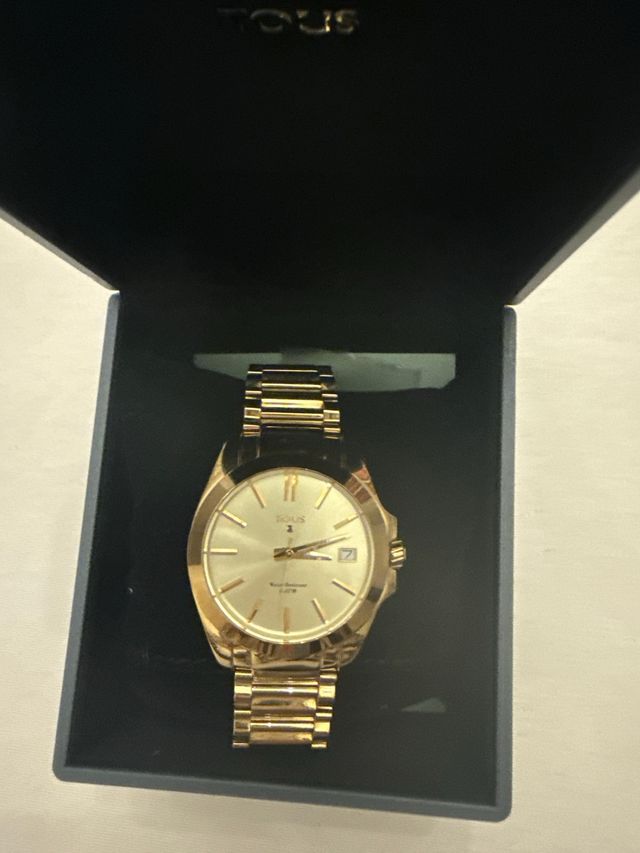 Reloj Tous Original Dorado Caja