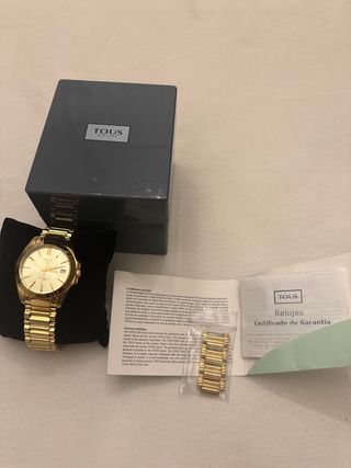Reloj Tous Original Dorado Caja
