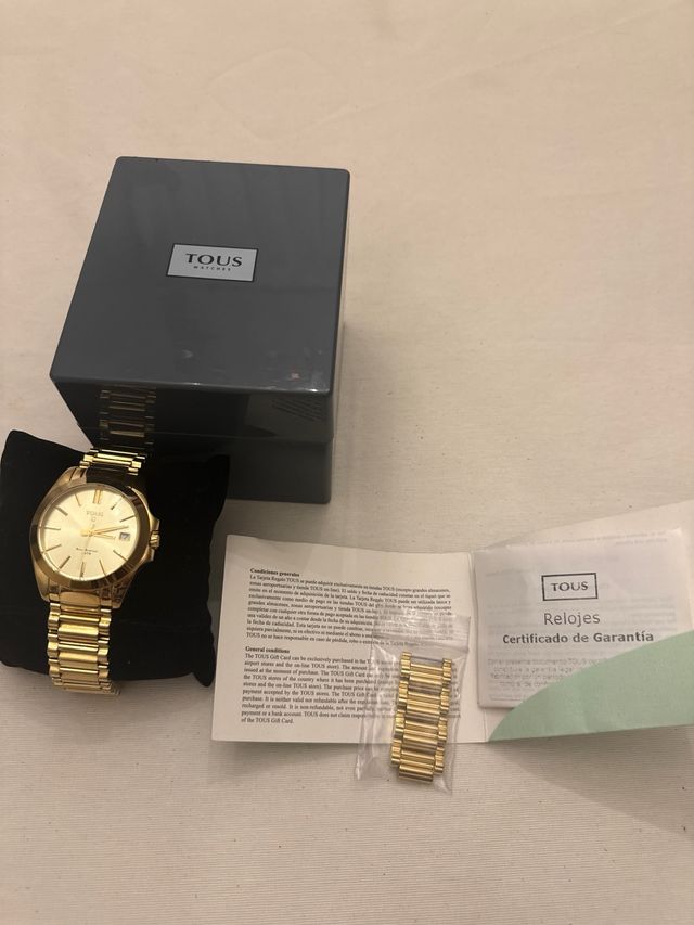 Reloj Tous Original Dorado Caja