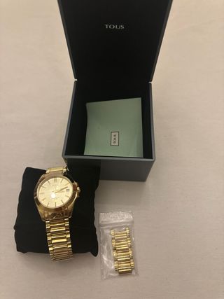 Reloj Tous Original Dorado Caja