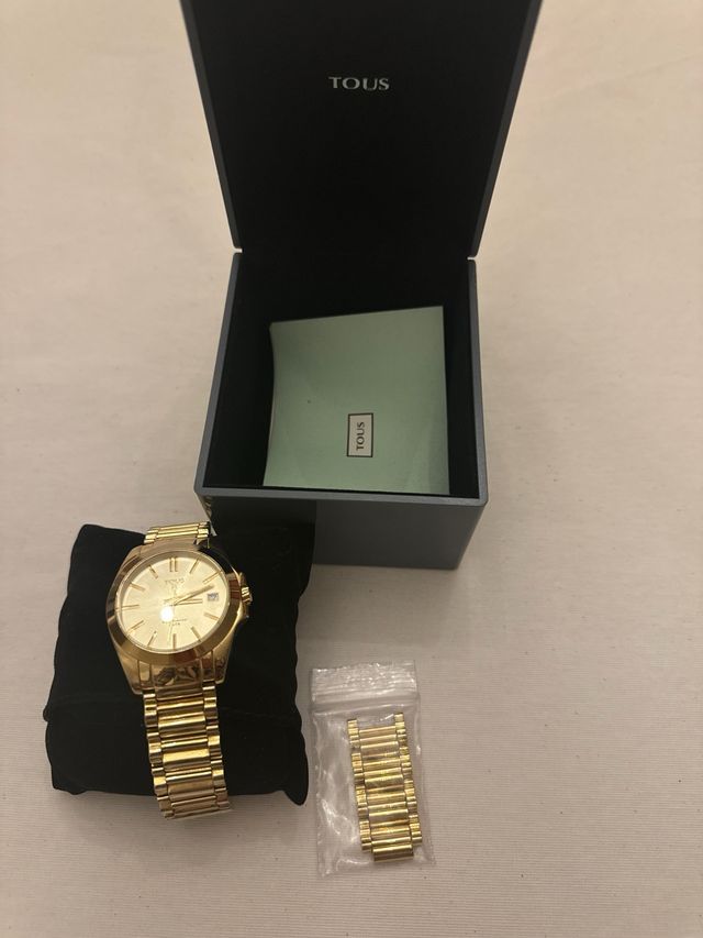 Reloj Tous Original Dorado Caja
