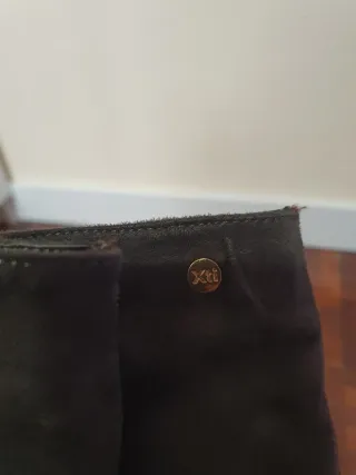 Botas altas grises mujer